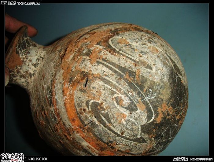 秦汉茧型彩陶壶《已售》 藏家展厅收藏资讯|艺术家|书画家|书画名人