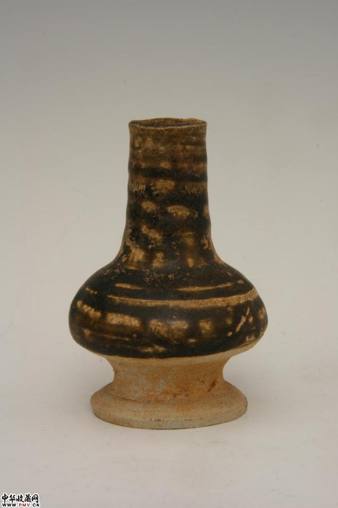 元吉州窑虎皮斑釉小瓶