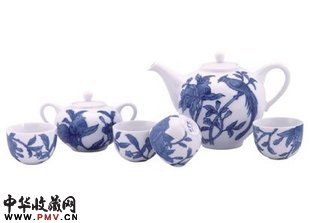 官窑绶带石榴6头福祥茶具官窑绶带石榴6头福祥茶具