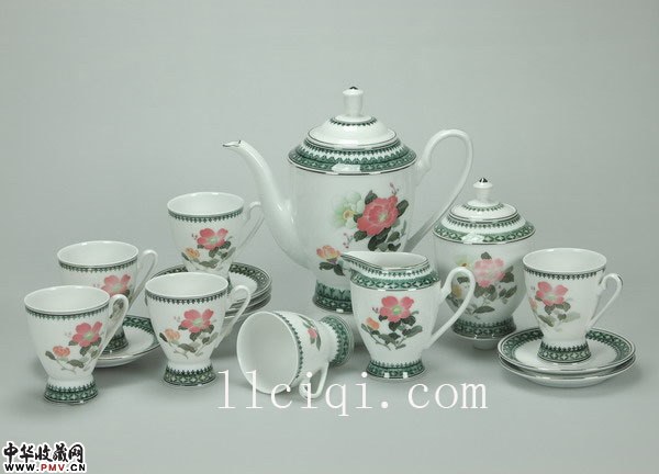 山花烂漫十五头奖品茶具咖啡具*15头克林顿咖啡具-15头克林顿咖啡具,手绘,醴陵釉下彩瓷,江泽民赠克林顿 山花烂漫十五头奖品茶具咖啡具*15头克林顿咖啡具-15头克林顿咖啡具,手绘,醴陵釉下彩瓷,江泽民赠克林顿