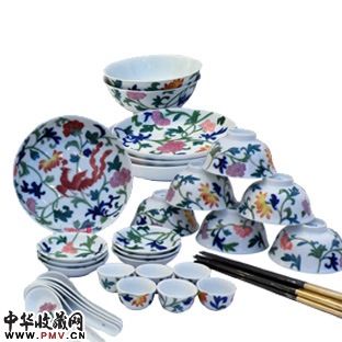 醴陵釉下五彩瓷器§36头五彩缤纷餐具(缠枝凤凰) 朋友结婚新居落成最佳赠品,金领白领最佳餐具 醴陵釉下五彩瓷器§36头五彩缤纷餐具(缠枝凤凰) 朋友结婚新居落成最佳赠品,金领白领最佳餐具