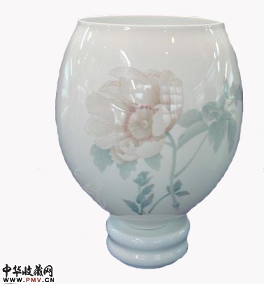 贵妃陶瓷灯具，高档陶瓷灯具手绘釉下五彩灯具