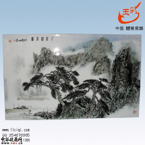醴陵釉下五彩瓷板画，丁林江作品