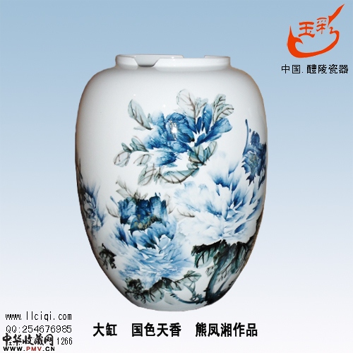 熊凤湘作品 大缸 国色天香