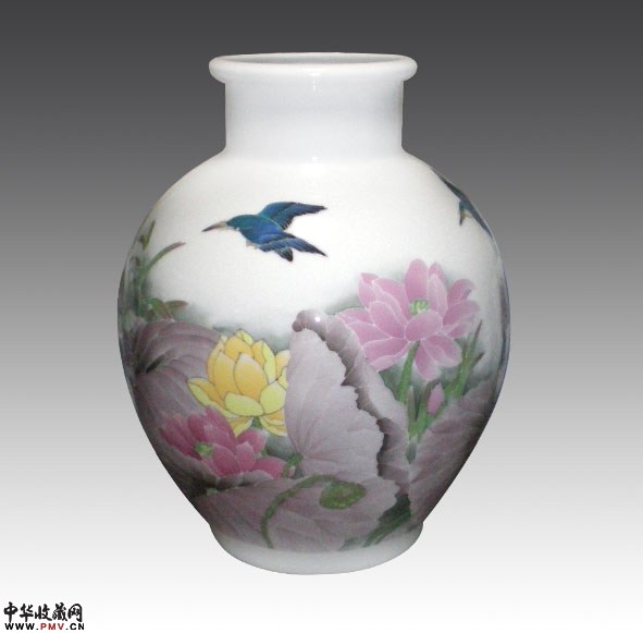 谢冬香-荷花罐32CM