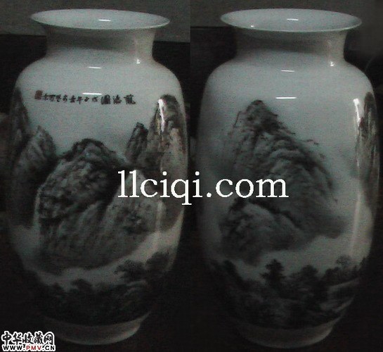 曾安楚作品：山水瓶