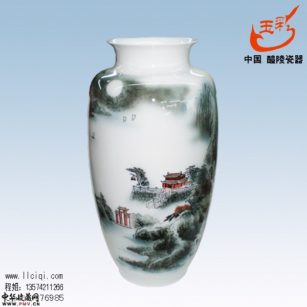 烟寺晚钟，李文漠作品，高50CM