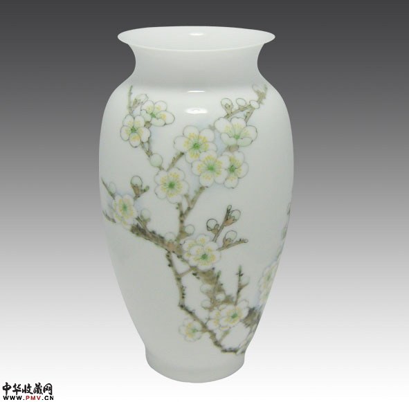 温月斌女士作品,玉兰花瓶