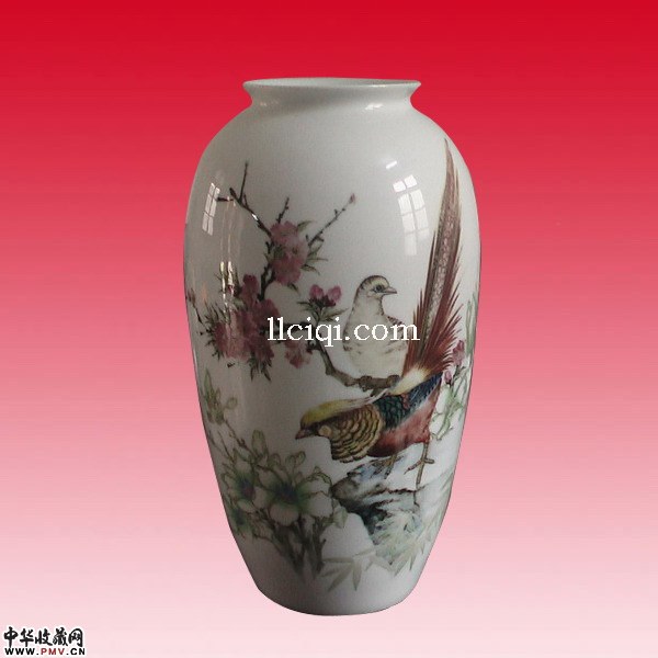 丁华汉大师作品。花瓶:锦上添花 丁华汉大师作品。花瓶:锦上添花