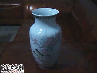 醴陵群力官窑花卉花瓶，醴陵群力艺术瓷厂八十年代产品