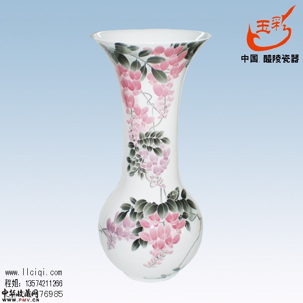 彩瓷工艺品，彩瓷工艺品紫藤釉下五彩彩瓷工艺品，汾水工艺彩瓷工艺品彩瓷工艺品