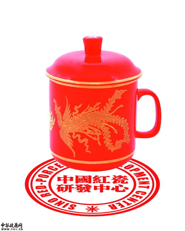 将军杯 (龙凤)，红瓷将军杯，高档红瓷办公杯，红瓷会务礼品杯，红瓷纪念杯，红瓷杯