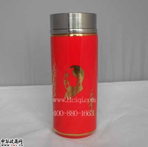醴陵红瓷保温杯，最高档富贵的保温杯，最精细的中国红瓷工艺制成，红瓷保温杯  赞