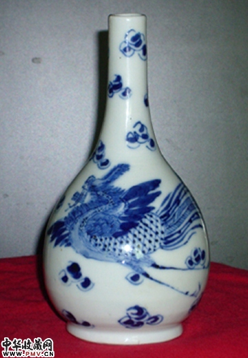 清*光绪青花单凤胆瓶（已转让）