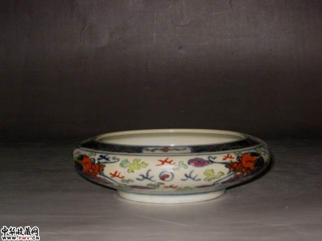 光绪五彩龙纹笔洗 已售