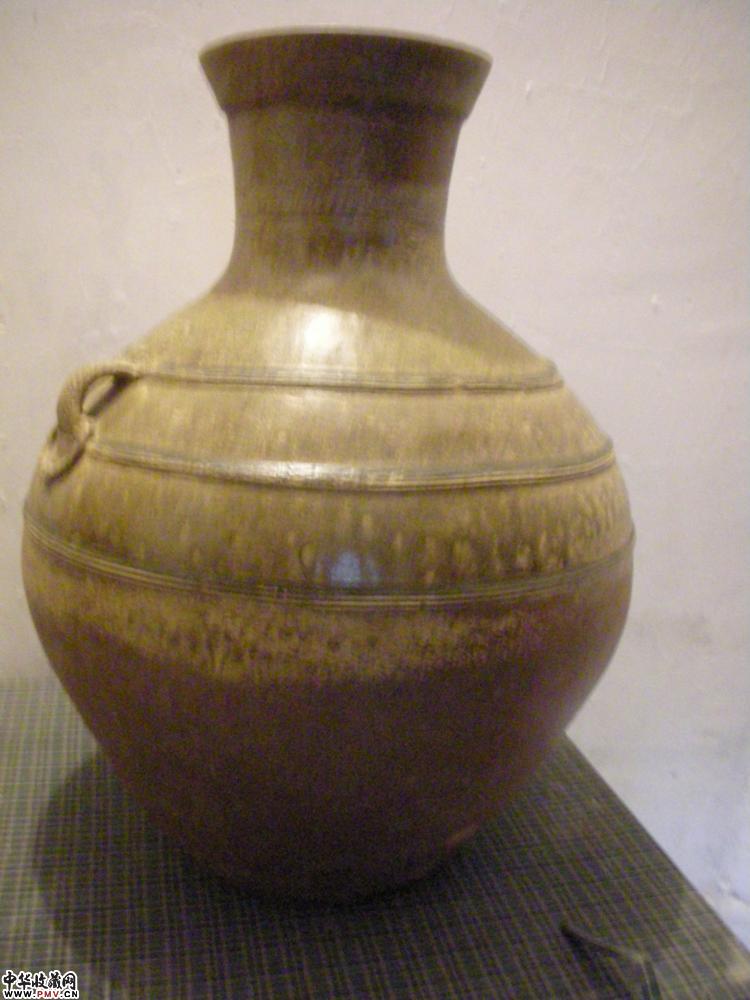 东汉 清釉双系壶