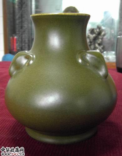 茶叶末釉三羊小樽