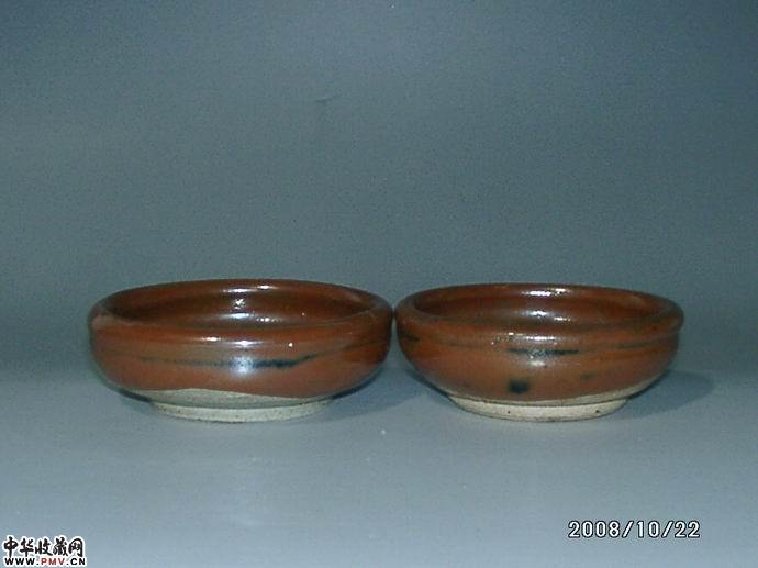 金磁洲窑盏一对  已售