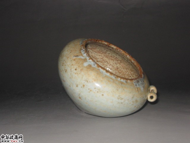 宋河南窑口月白釉钧窑鸟食罐