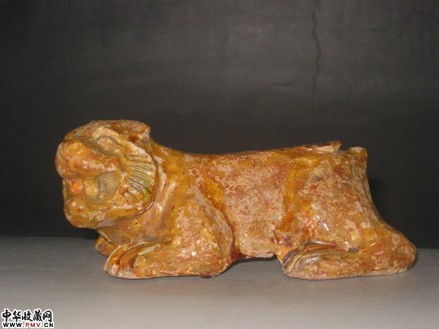 宋当阳屿窑三彩卧虎  已售