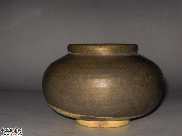 磁州窑茶叶末釉水盂