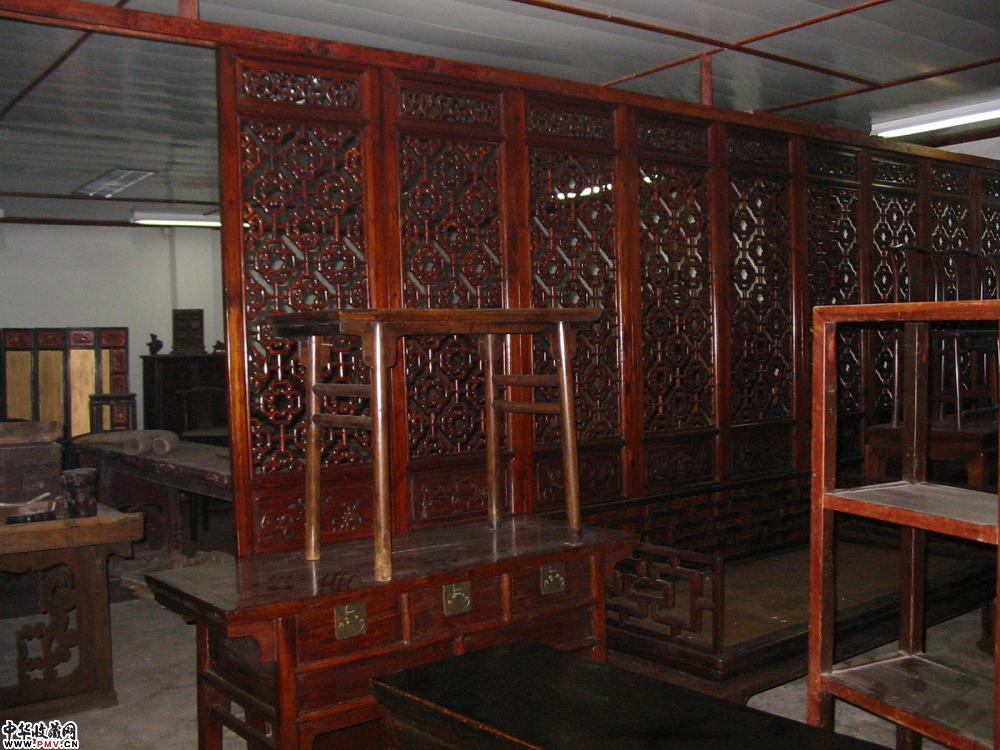 中式厅房通雕间隔