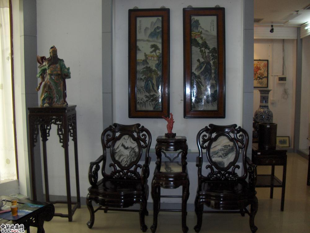 酸枝镶理石大椅3件／套