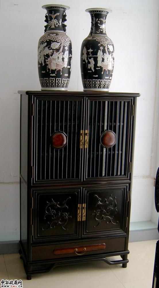 鸡翅木明式书柜