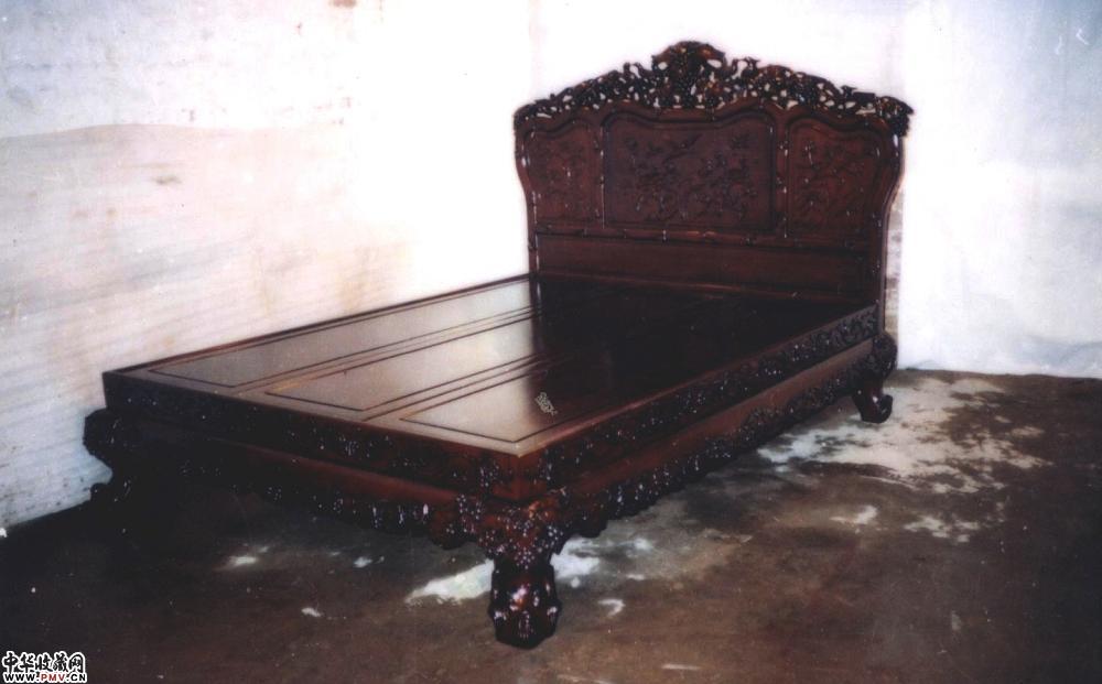 酸枝虎爪脚大床