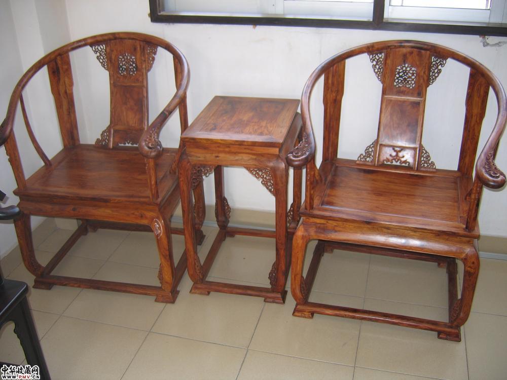 海南黄花梨皇宫椅3件／套