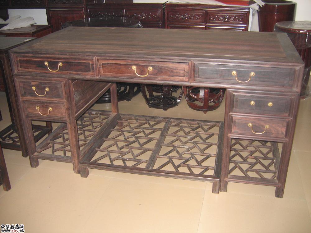 非州紫檀7抽画台