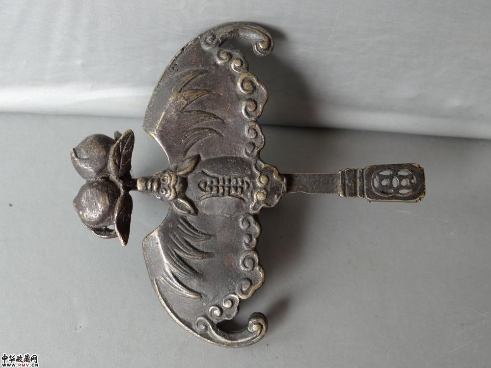 晚清   福寿铜锁