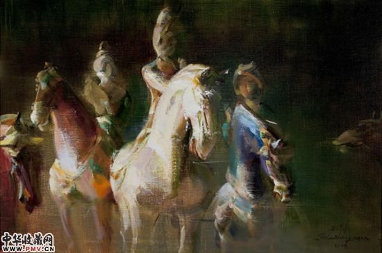 参展作品  田忠泉《云起风声》