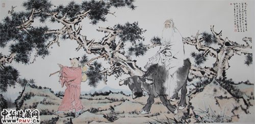 卢洪刚笔下的牛功夫扎实,笔墨清新。