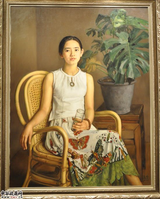杨飞云 2004年作《怡然》(布面油彩96x124cm,估价RMB 2000,000-3000,000)