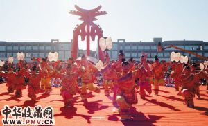 “中国杨柳青木版年画节”开幕。新报记者 刘玉祥 通讯员 李健 摄