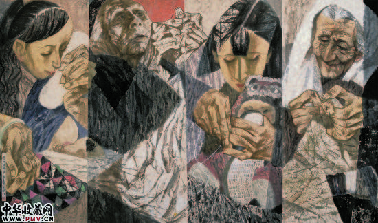 1991年《慈母手中线》136×200cm 王迎春