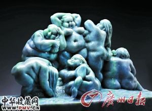 《水漾凝脂》 许鸿飞 翡翠雕塑