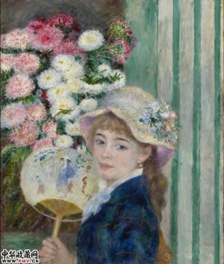 雷诺阿：Girl with a Fan
