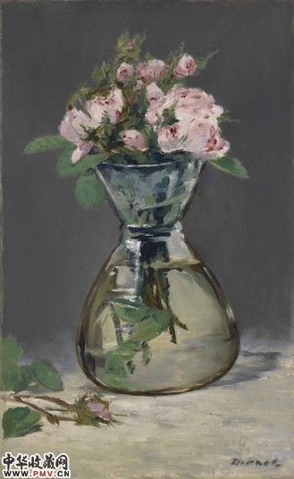 马奈: Moss Roses in a Vase
