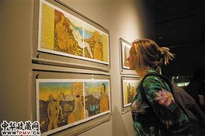 “钻石之叶――全球艺术家手制书”展览现场