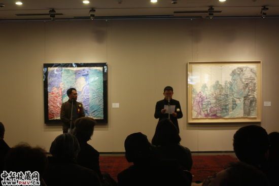 北京画院副院长袁武先生与中国美术馆策展人王萌先生