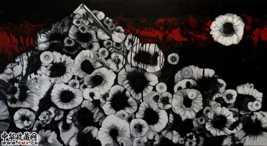 北水 欲望花园NO.1 布面油画360x200cm 2010.10
