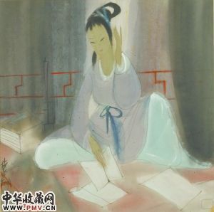 林风眠三幅仕女图同台展