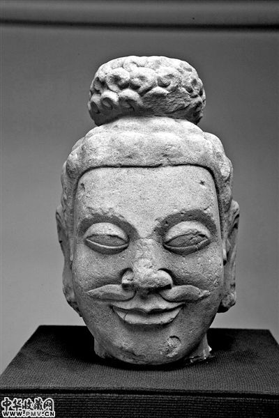 阿育王头像是这批南朝佛造像中一件非常重要的展品。