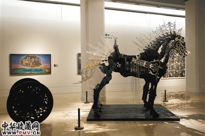 席时斌2012年作品《模型：阿湿波》。 新京报记者 王叔坤 摄