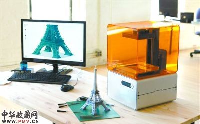 设计博物馆展示的一台桌面3D打印机