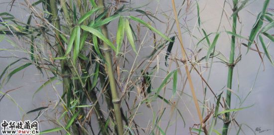 YOUNG GREEN 新绿 (2012)  布面油画 40X80cm