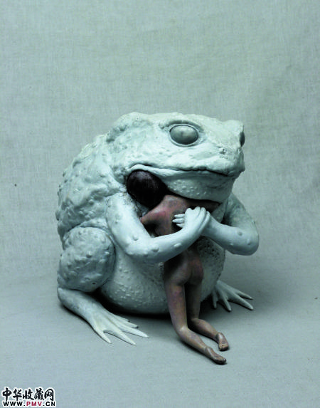 侯雯 《安慰》 Comfort 树脂着色   2009 30cm30cm25cm