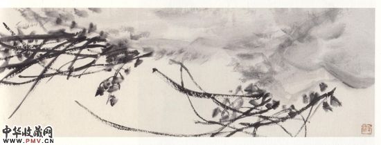 吴昌硕《幽兰图》（局部）